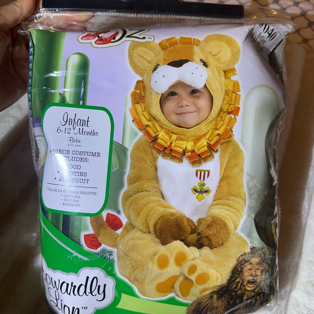 Infant Lion Costume - Yellow and Brown